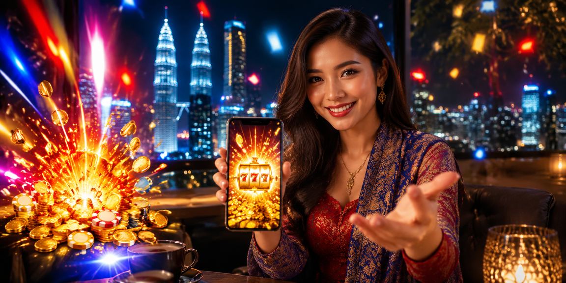 Ruang slot moden di Kuala Lumpur dengan suasana menyeronokkan
